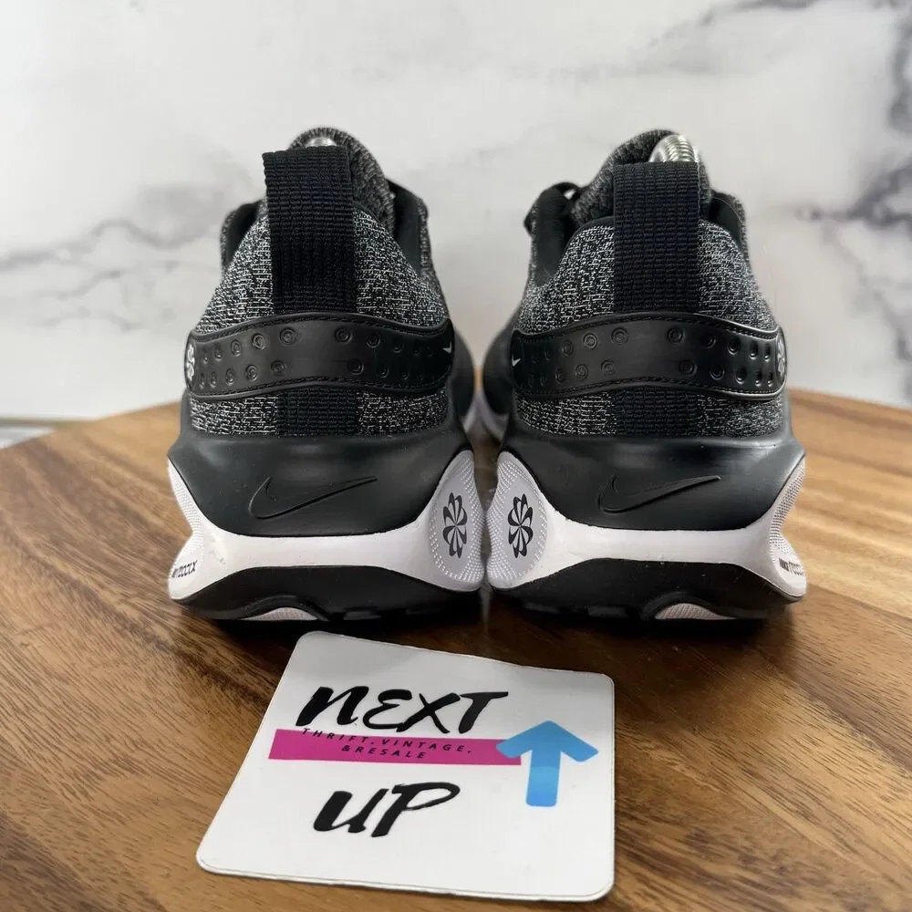 Women Size 7.5-Nike ReactX Infinity Run 4 nby Black White Oreo Shoes DR2670-003